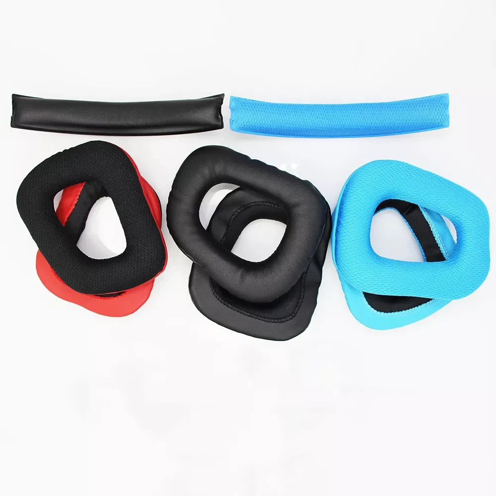 

New Headphone Earpads Covers For Logitech G35 G930 G430 F450 Cushion Pad Replacement Head Beam Sponge Headphone Accessories