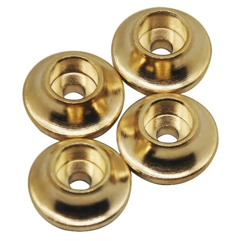 

4Pcs Brass Shock Absorber Cap Counterweight Spring Retainers for 1/10 RC Crawler Car Traxxas TRX4 Axial SCX10 Parts