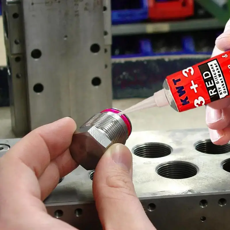 

High-Temp Red RTV Gasket Maker 100g Multipurpose Weatherproof Silicone Engine Sealant For Metal Glass Wood Rubber Window
