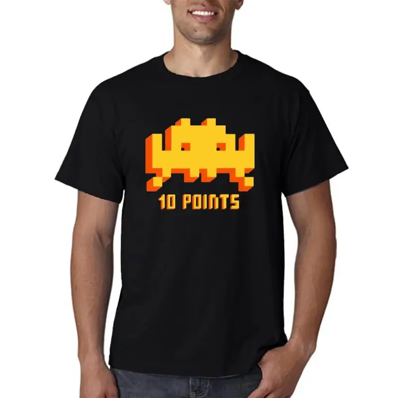 

Space Invaders IT Crowd 10 points Retro Arcade Video Game New T-Shirt S-6XL cotton tshirt men summer fashion t-shirt euro size