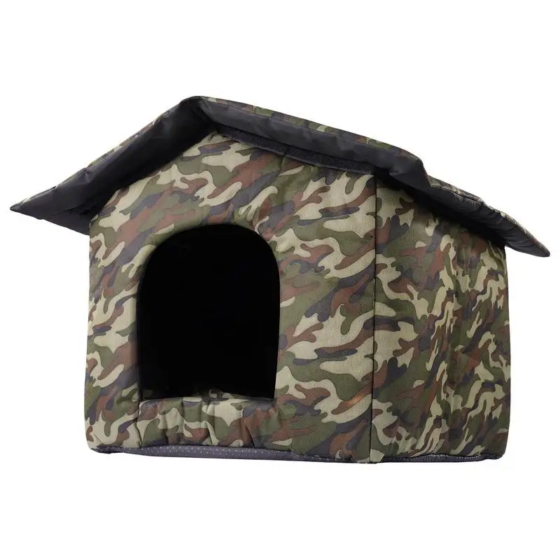 

Cat Warm House Outdoor Cats Large Warm Waterproof Cat Condo Outdoor Stackable Pets House Water Resistant Condo