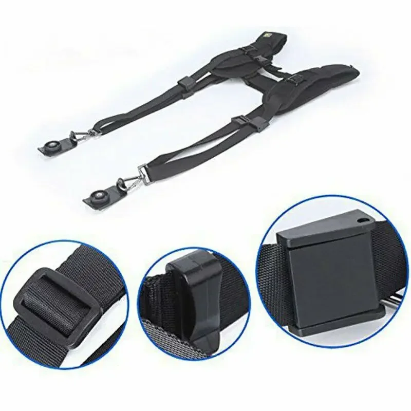 Портативный двойной плечевой ремень для цифровой зеркальной камеры DSLR Canon Nikon Sonys