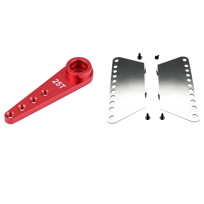 

Upgrade 25T Metal Steering Arm For WPL RC1:16 Car DIY Red With For MN Model 1:12 D90 D91 RC Car Spare Metal Pedal-Drop Ship
