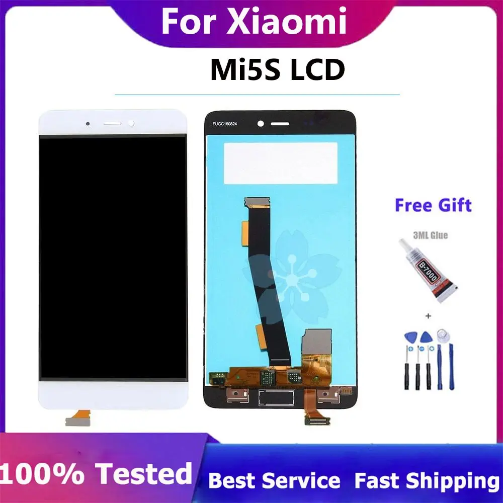 

5.15 inch For Xiaomi Mi5S LCD display + Touch Screen Digitizer Assembly Replacement Premium for Xiaomi Mi 5S No Fingerprint