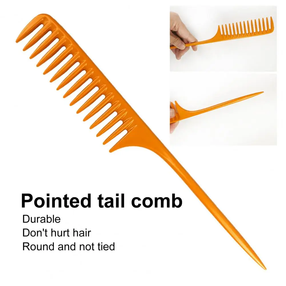 

Super-large Pitch Fashion Hair Style Tip-tail Comb Plastic Hairdressing Comb Anti-break for Household
