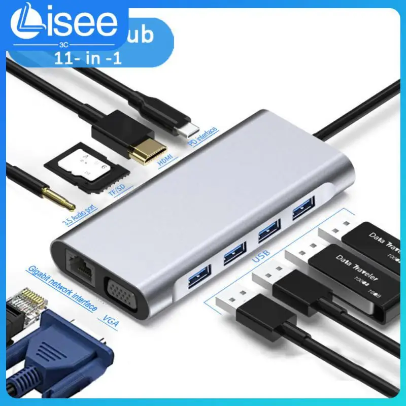 

Portable 1080p@60hz Type-c Docking Station Usb-c Hub Pc Accessories 1080p60hz Usbc Dock Concentrator For Samsung Huawei 5gbps