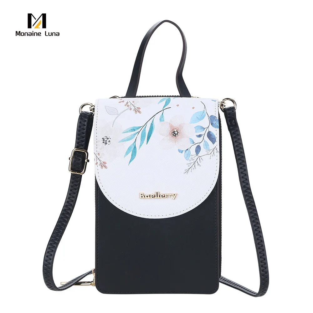 

Лидер продаж, сумки для сотового телефона, сумка на плечо с сенсорным экраном, мини-кошелек через плечо с принтом, сумки для женщин, новинка ...