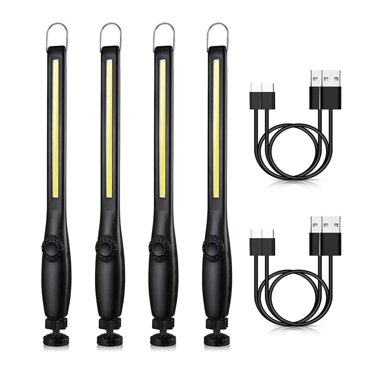 COB фонарик магнитная работа USB перезаряжаемый портативный фонарь для осмотра