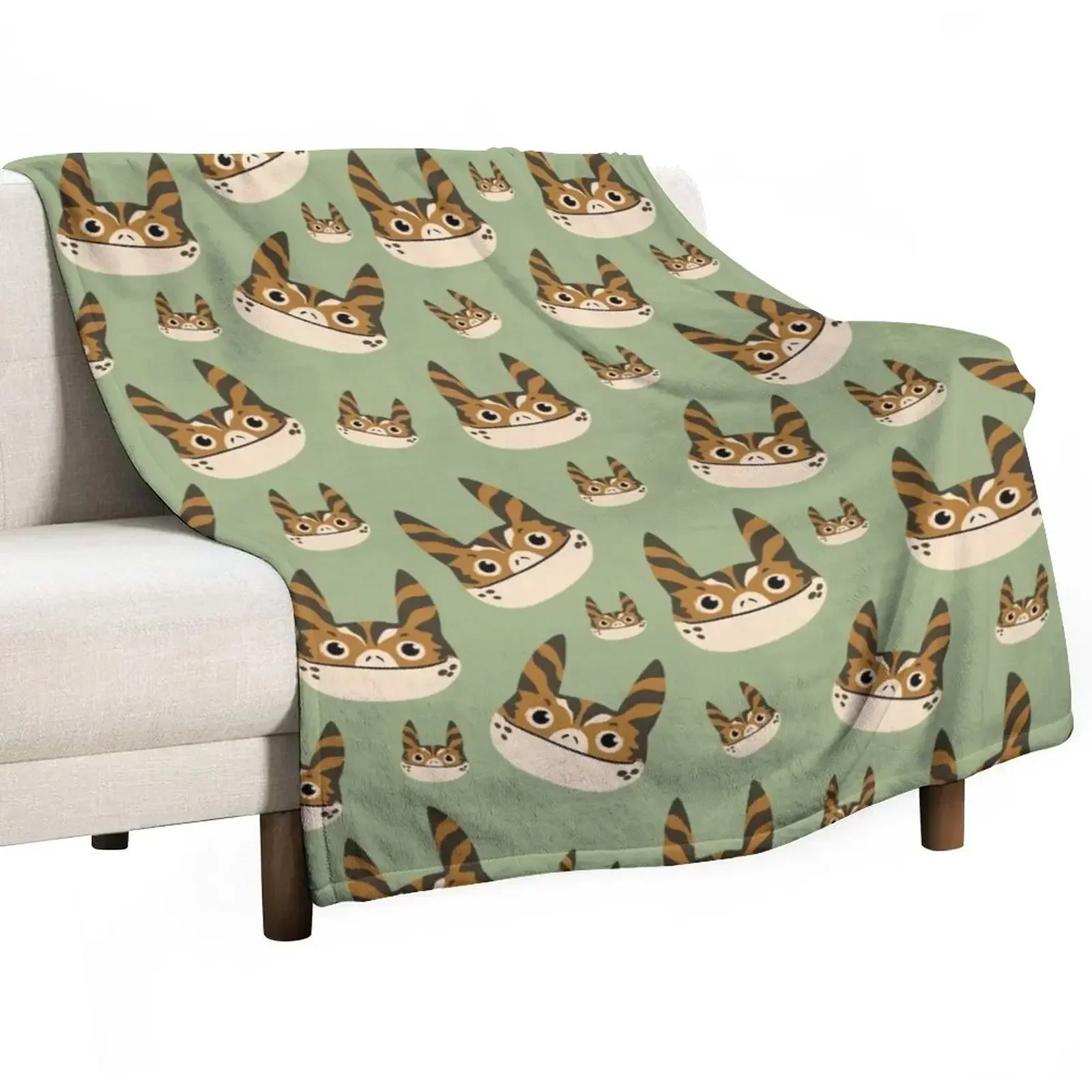 Одеяло с рисунком ледяного кота мягкий большой диван теплые зимние одеяла