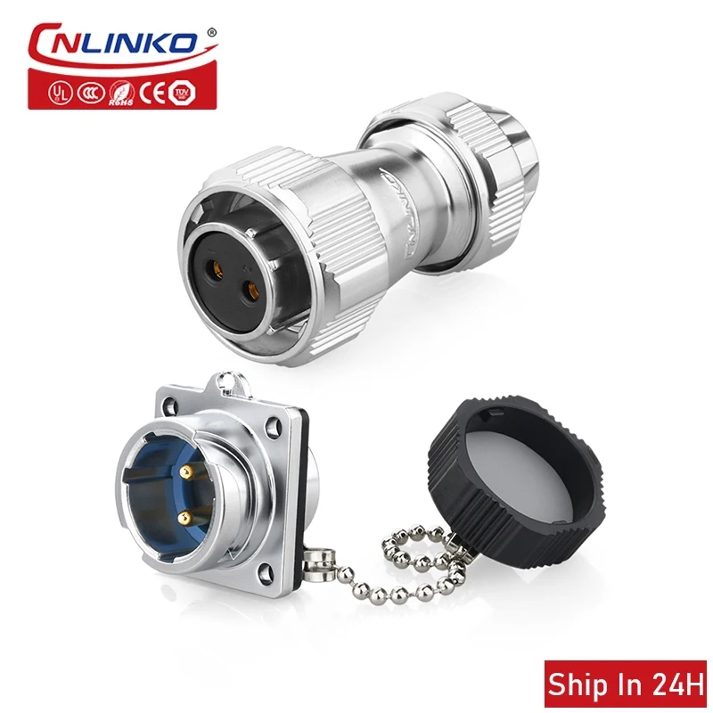 

Cnlinko YZ20 M20 Waterproof Connector 2.3.4pin IP67 Panel Mount Connector forLED Grow Light Stage Light Drone Car GPS Device