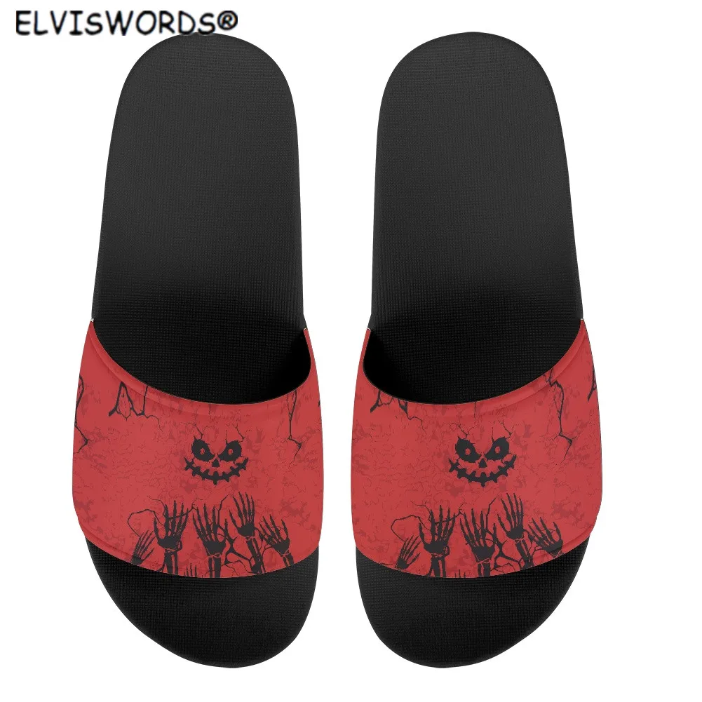 

ELVISWORDS/женские домашние тапочки; Новинка; Модные Оригинальные красные летние шлепанцы из ЭВА; Женские сандалии