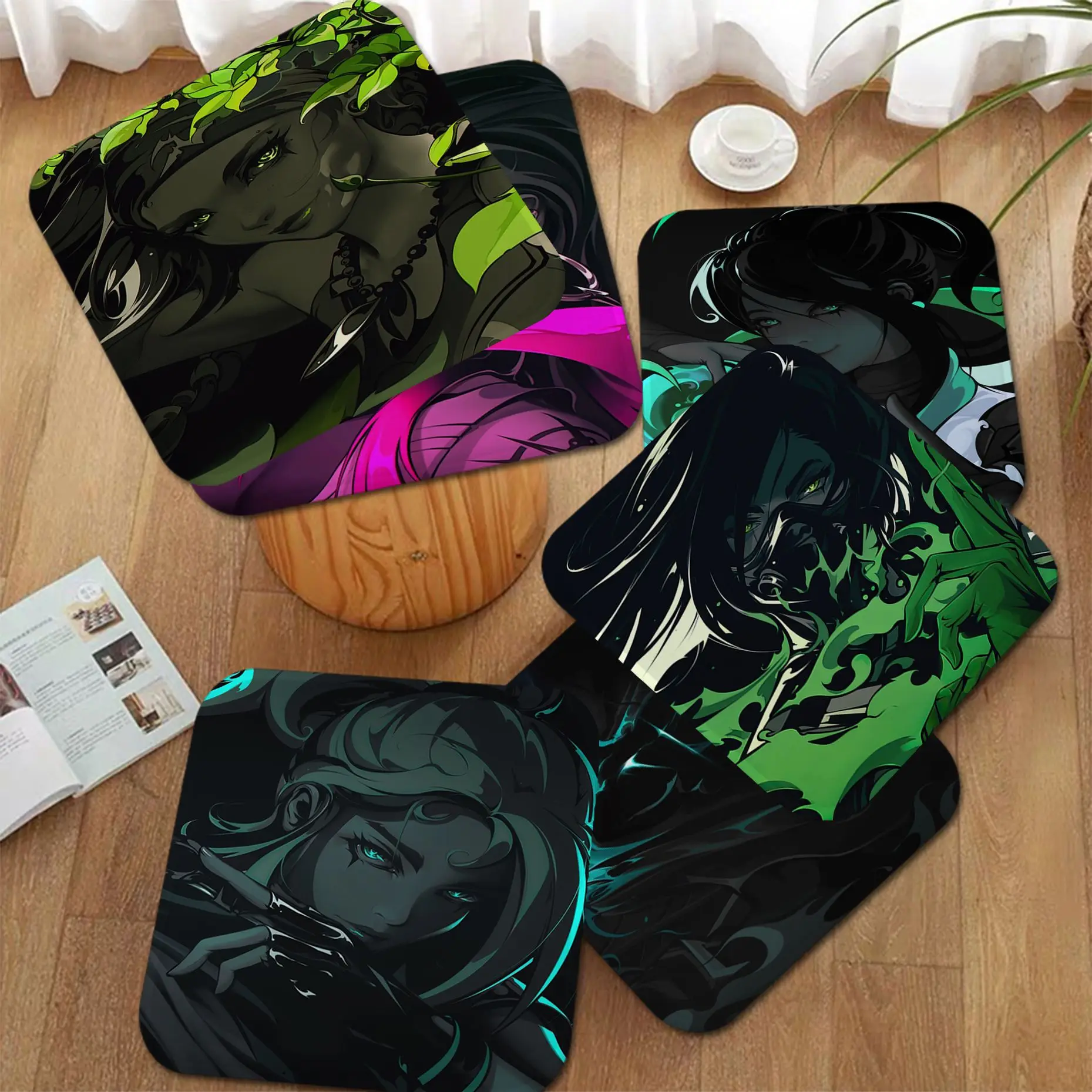 

Декоративная Нескользящая тканевая Подушка Valorant с изображением персонажа игры, для гостиной, дивана, для студентов, стула, татами, офисные подушки для дома