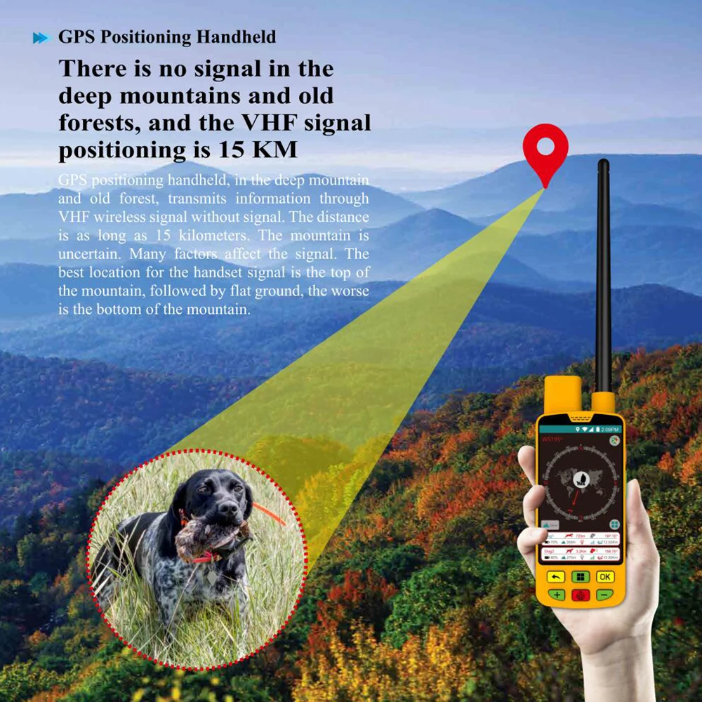 Фото Водонепроницаемый ошейник для GPS-трекера для собак с тренировкой для охоты без SIM-карты, GPS-трекеры для домашних животных №5