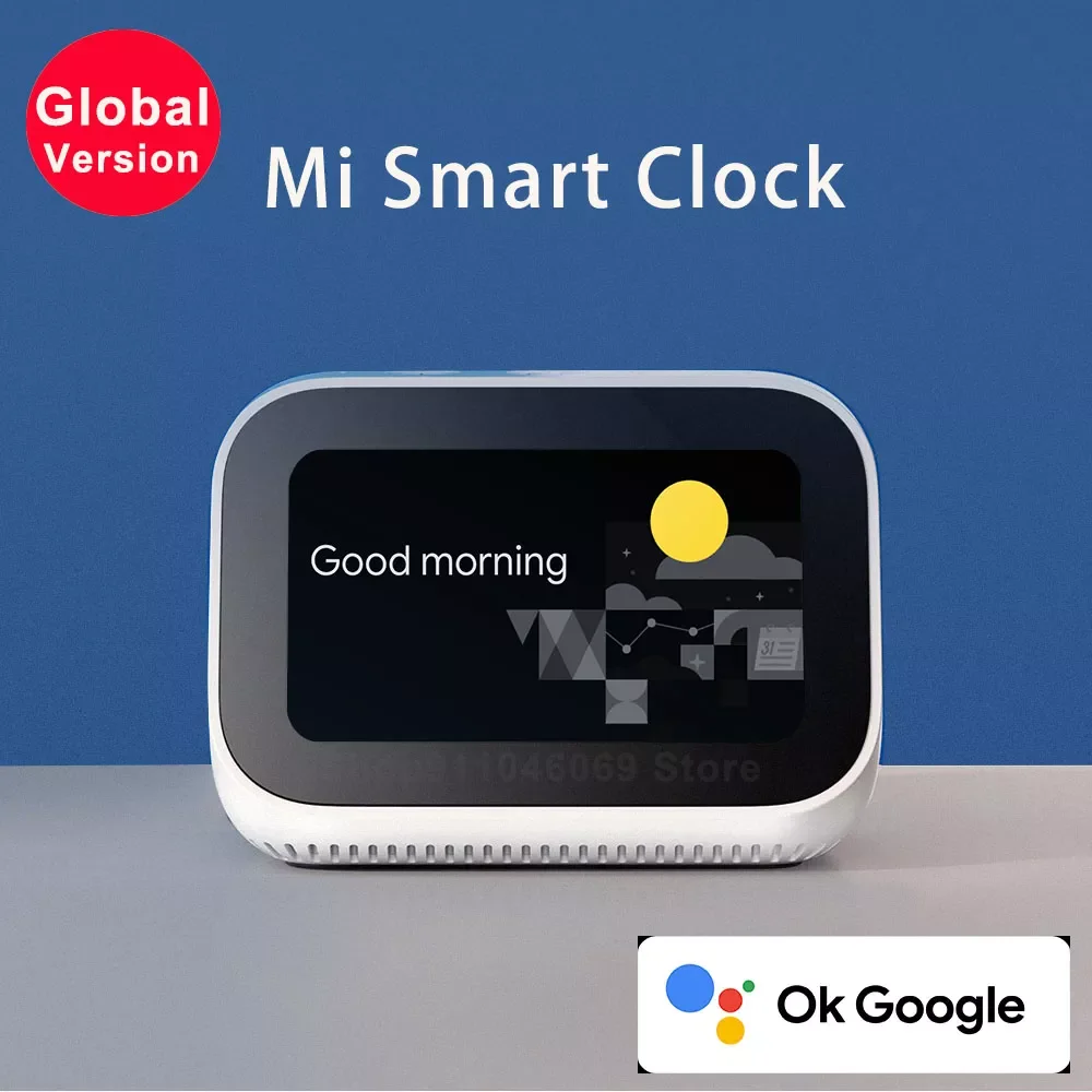 

Global Version Mi Smart Clock Touch Screen Display AI Speaker Bluetooth Wifi Connect OK Google Smart Device