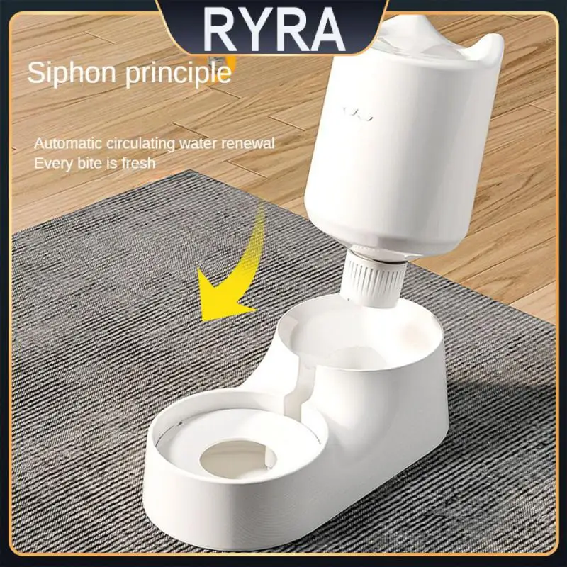 

Plastic Dog Cat Drinking Bowl Safe Non-toxic Smart Food Dispenser Anti-overturn Automatic Pet Cat Feeder Pet Supplies