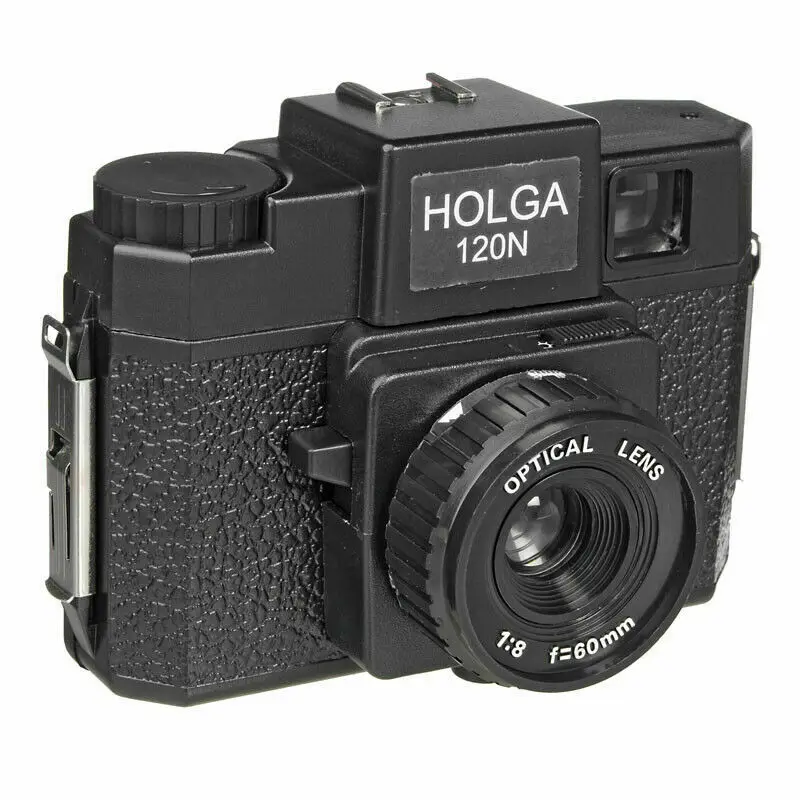 Holga 120 Film Camera Colorful 120N Medium Format Camera Lomography Lomo Kodak Fujifilm black