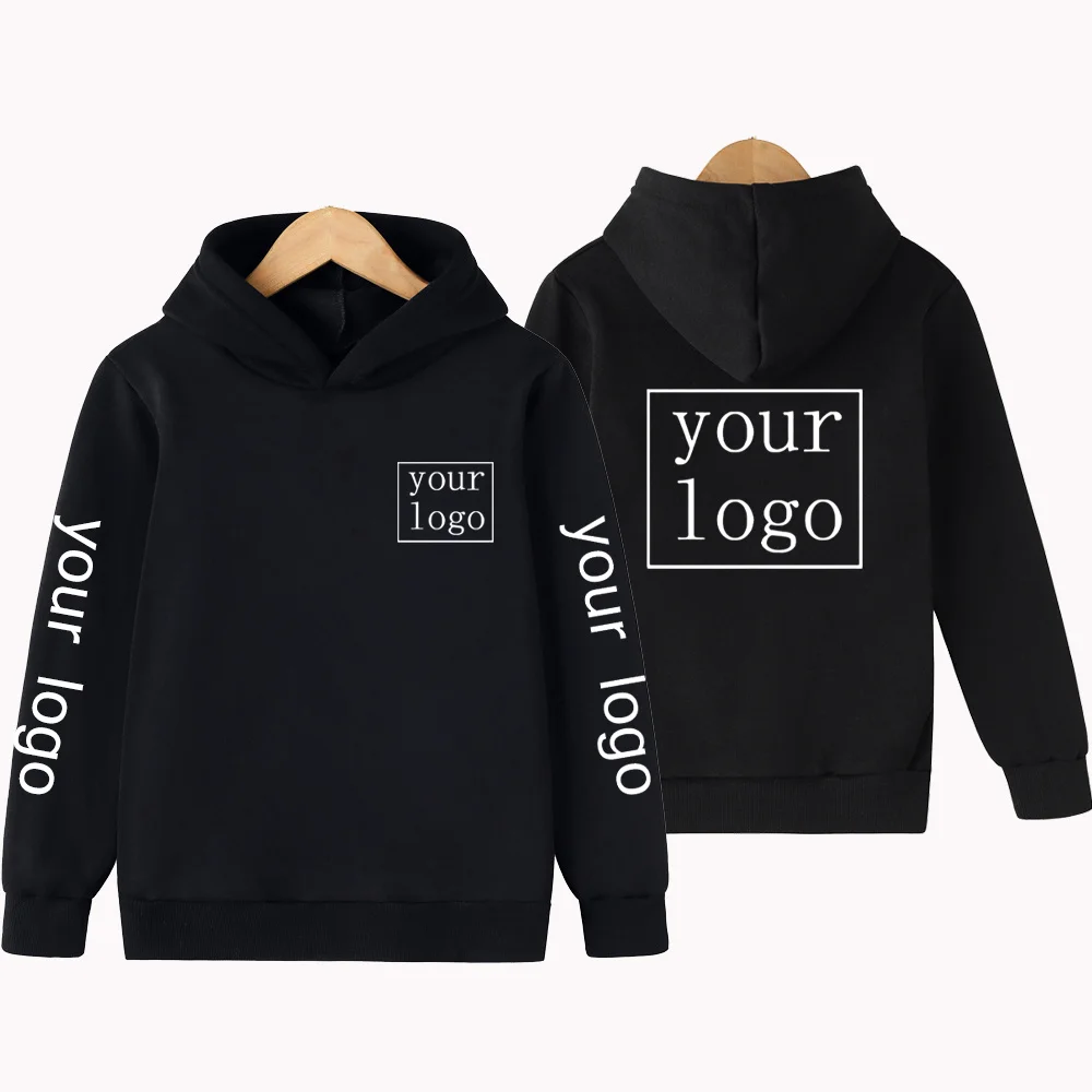 

Custom Boy Girl Hoodies Casual Long Sleeve Children Hoodie DIY Text Image Clothes Front/Back Print Fashion Sweatshirts Tops