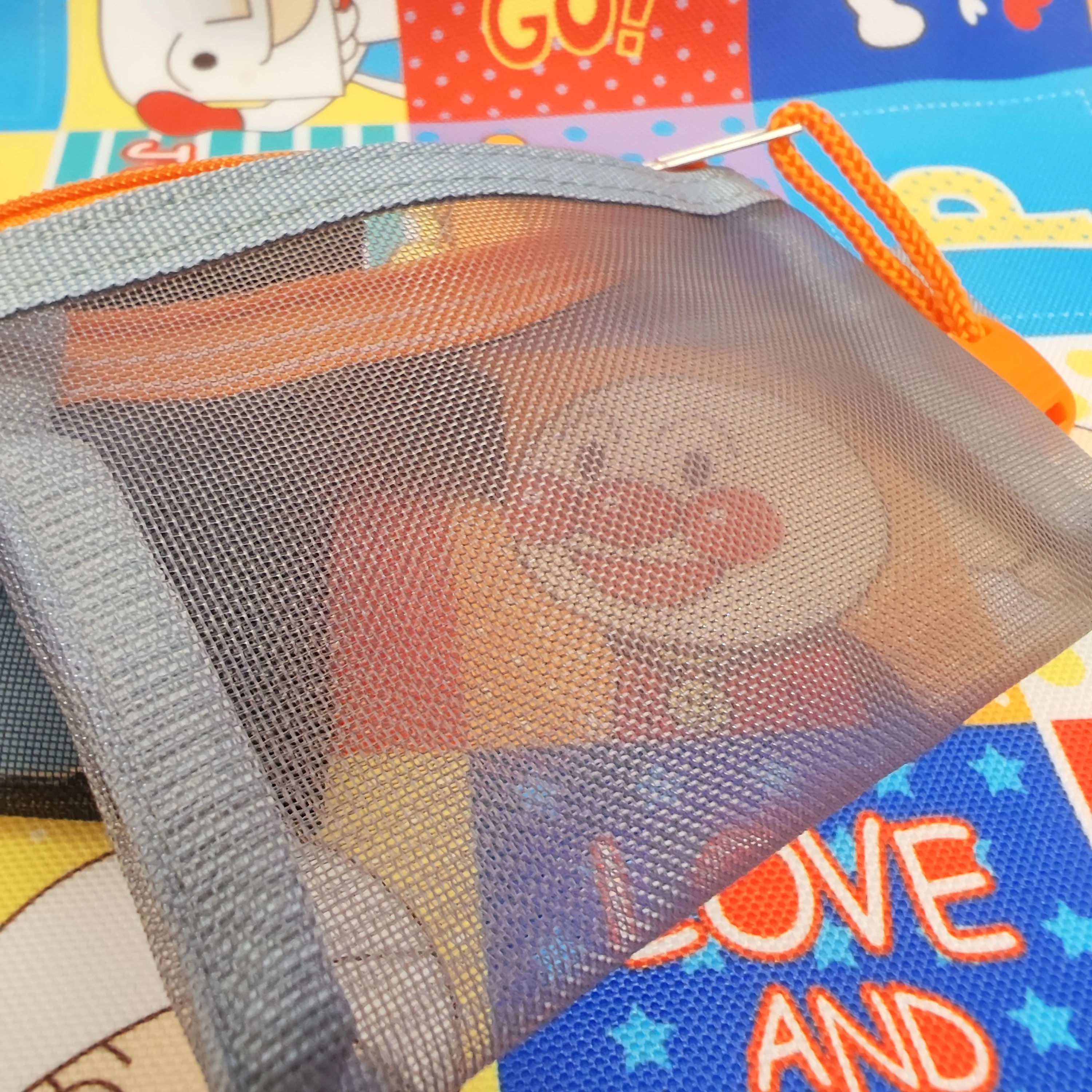 Novelty Funny Eyes Toy Portable Nylon Card Case Bus Cartoon Card Holder Coin Purse Kids School Cards Accessories Anime Toy