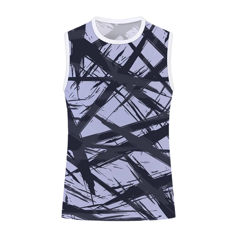 

Mens Breathable Sleeveless T-shirt 3D Graffiti Print Sports Tank Top Boys' Plus Size Fitness Wear Quick Dry Loose Fit Sports Top
