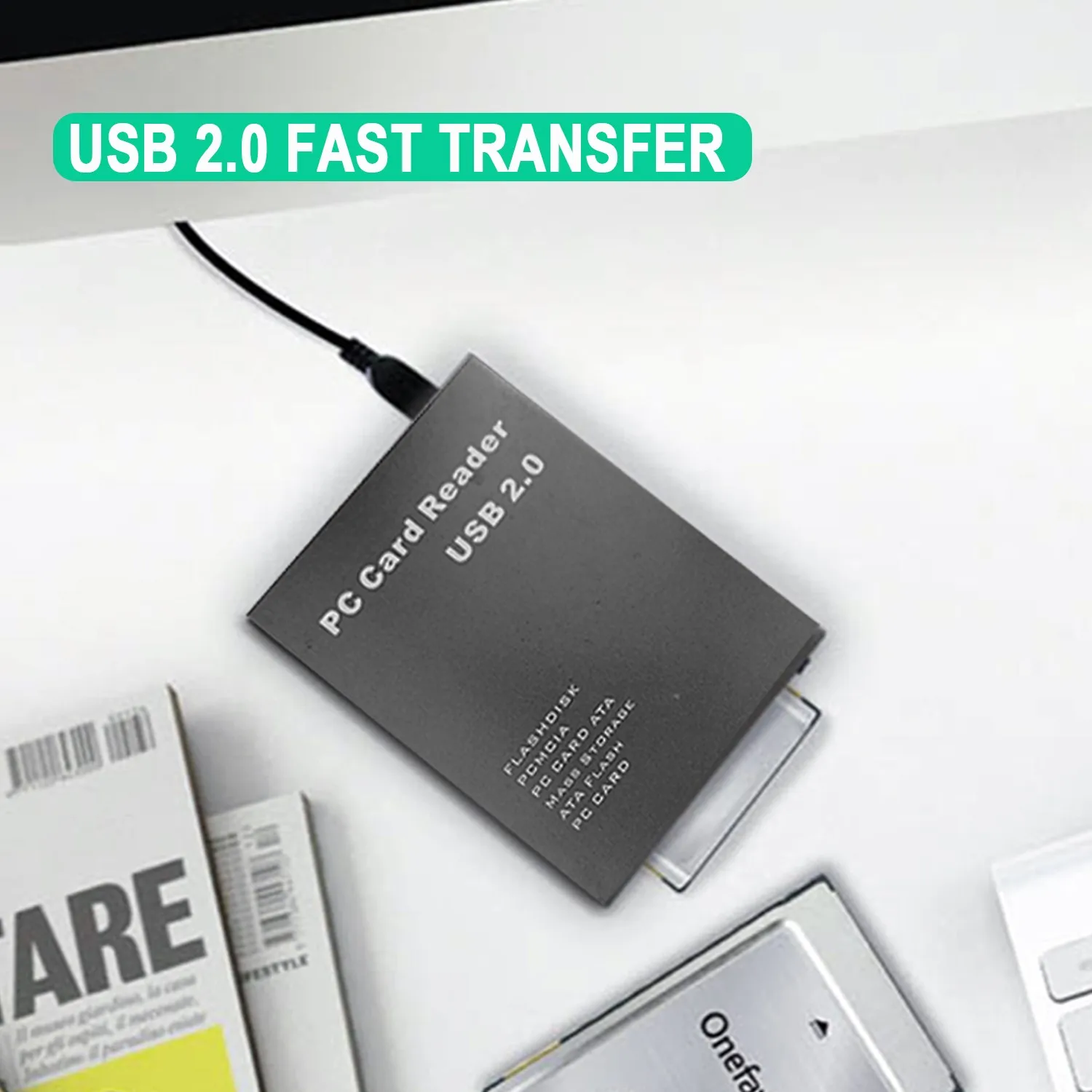 Металлическое устройство чтения карт USB к PCMCIA — ATA для 68-контактов ПК