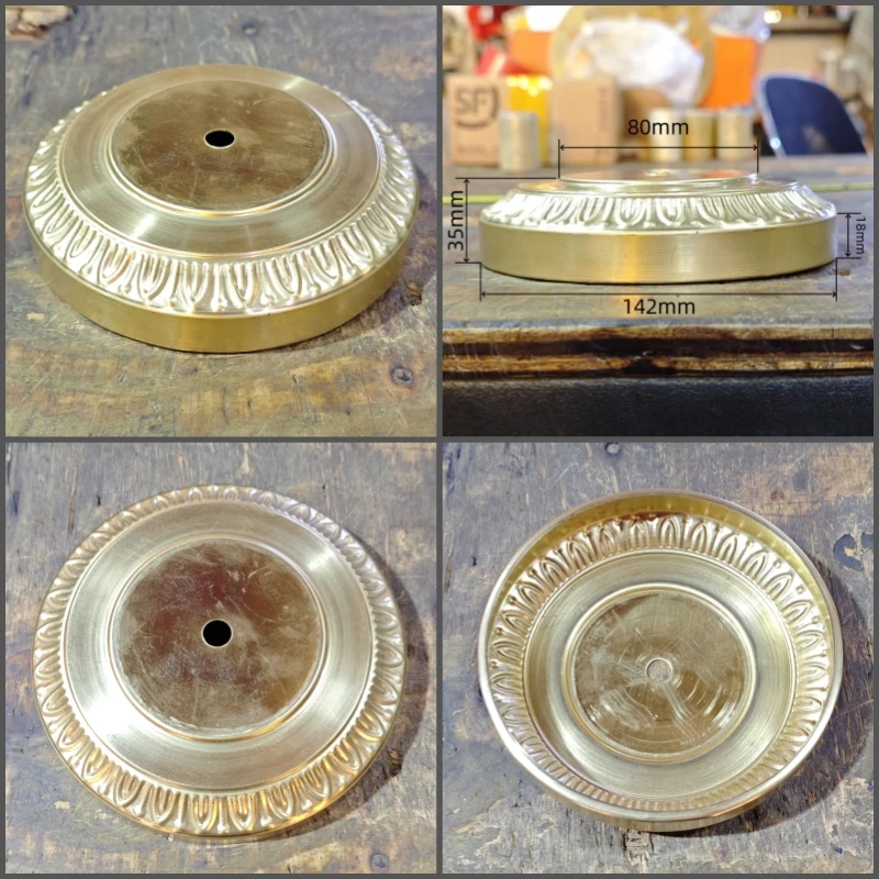 

Медный абажур для лампы 150 мм