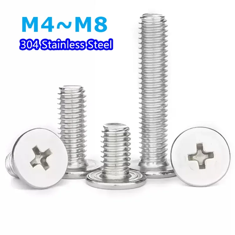 Ультратонкий плоский винт с крестообразной головкой Phillips из нержавеющей стали 304