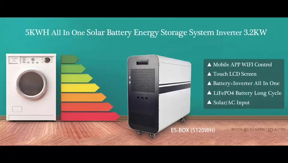 

APP control wifi hybrid solar system RS485 ups power supply 5kwh lifepo4 power station battery power supply