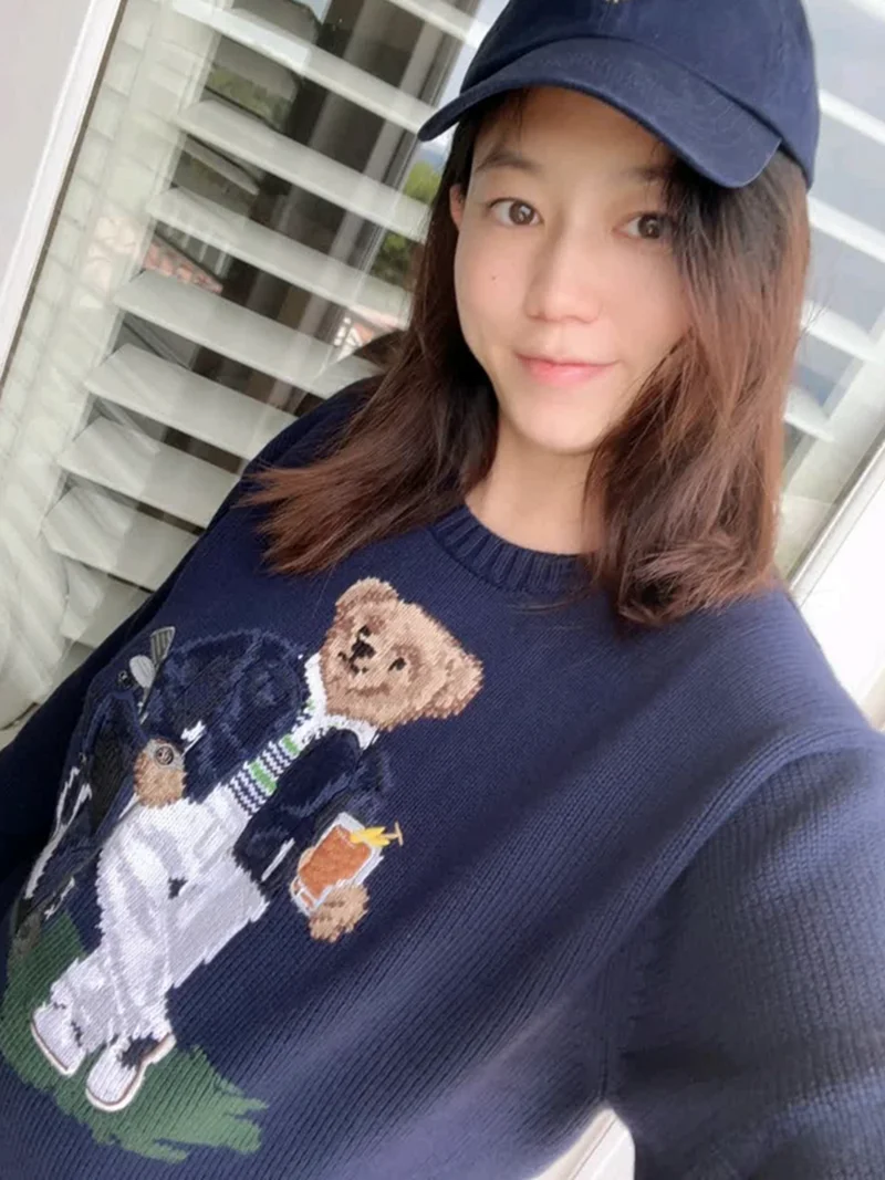 Свитер унисекс новинка осень/зима Удобный Повседневный трикотажный свитер с