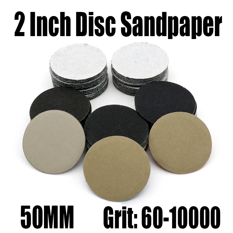 

10/30PC 2 Inch 50MM Sanding Discs Pad 60-10000 Grit Sandpaper Hook And Loop Sanding Paper Dry/Wet Abrasive Paper For Dremel Tool