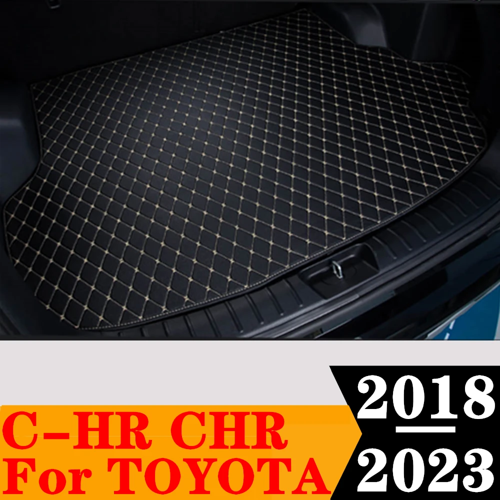 

Sinjayer Car AUTO Trunk Mat ALL Weather Tail Boot Luggage Pad Carpet Flat Side Cargo Liner Cover For Toyota CHR C-HR 2018-2023