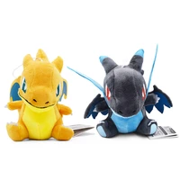 pokemon q version fire breathing dragon plush doll 7 inch q version xy version schoolbag doll pendant childrens gift toys