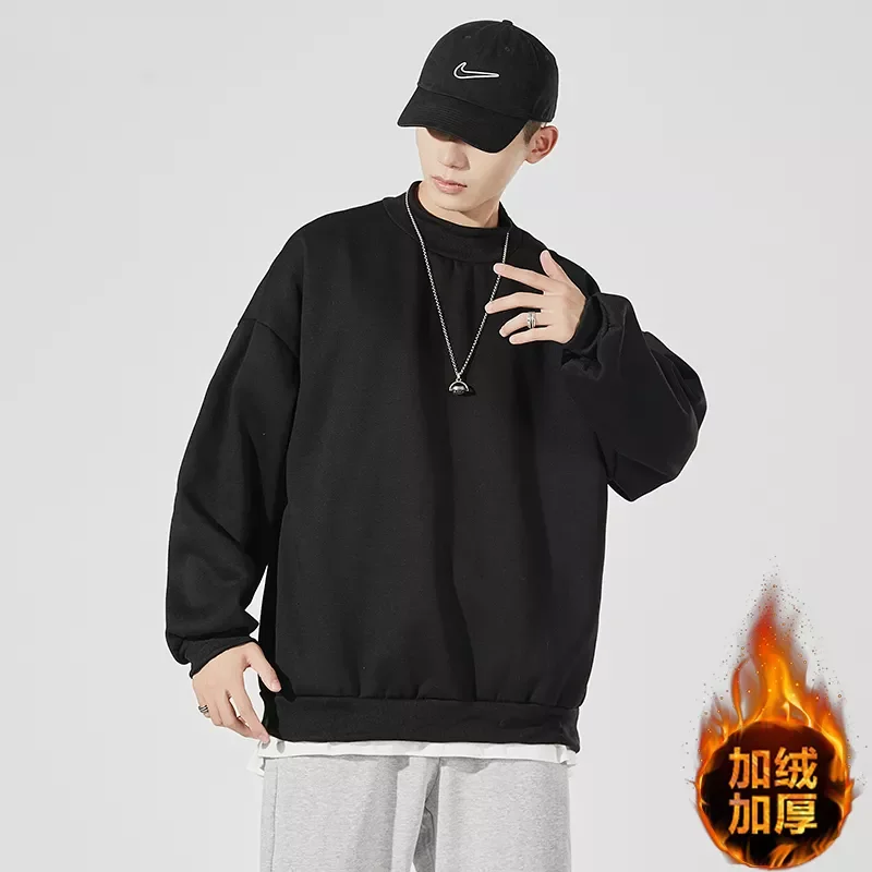 

Бесплатная доставка, толстовки, свитшоты, мужская и женская мода, однотонные черные осенне-зимние флисовые толстовки в стиле хип-хоп, мужски...