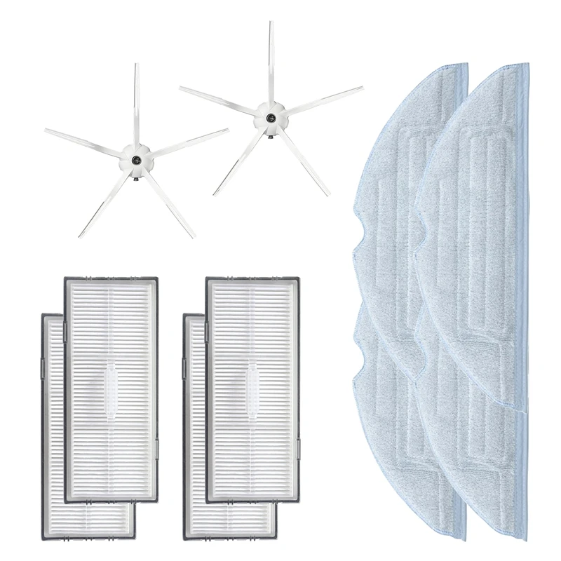 

For Roborock S7 T7S T7S Plus Robot Vacuum Cleaner Spare Accessories Set Filters Pentagonal Side Brushes Mop Cloths