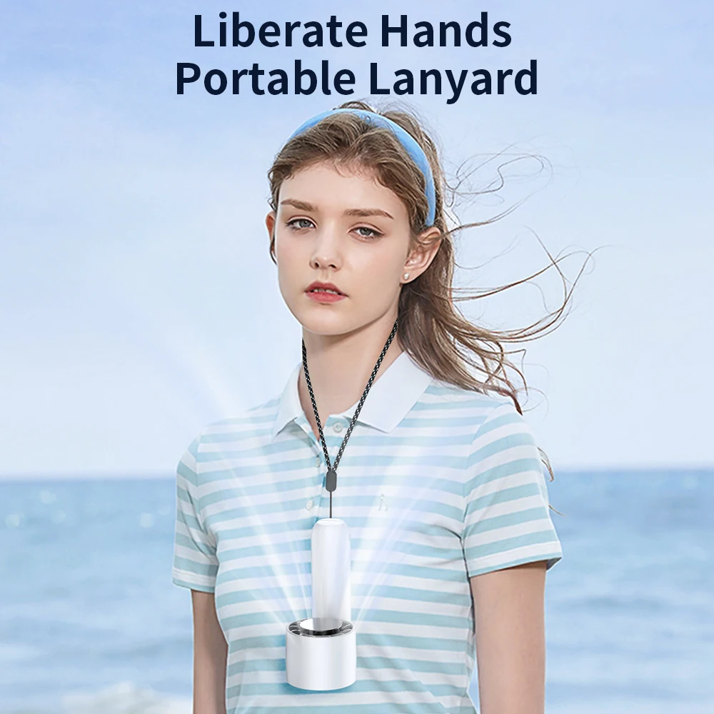 Складной охлаждающий вентилятор портативный с подзарядкой от usb 4000 мАч