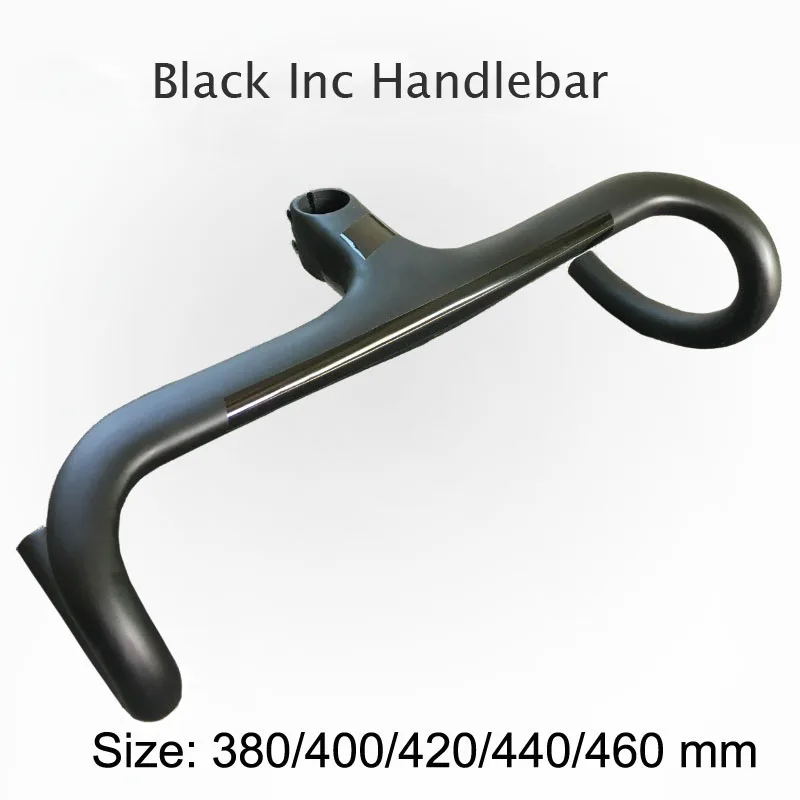 

New Matte Glossy Black Inc Handlebars Carbon Fiber Bent Bar Integrated Road Bicycle Handlebar UD Weave Bike Accessories