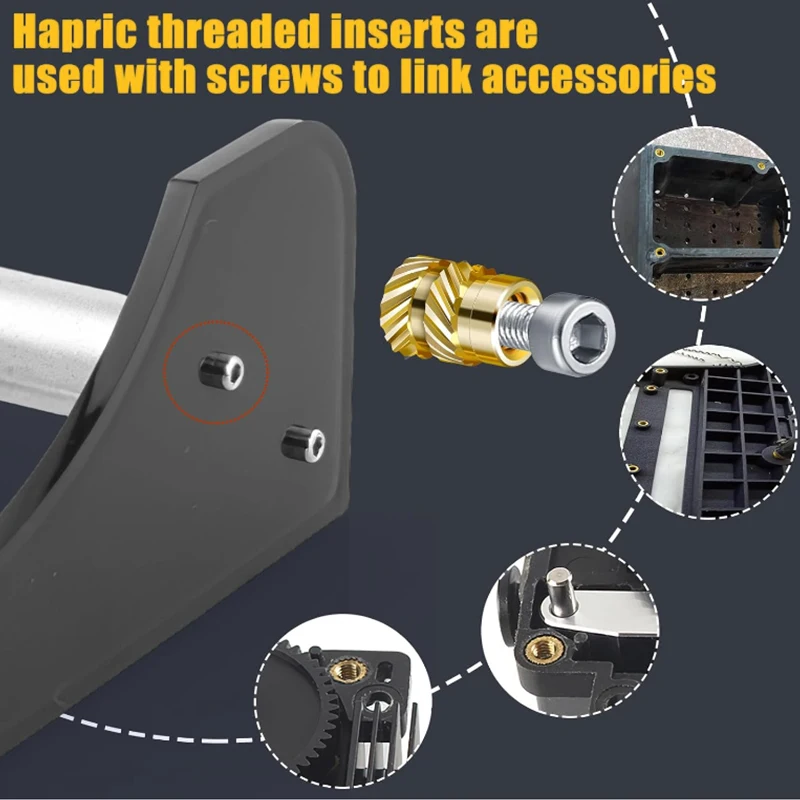 M2 M2.5 M3 M4 M5 M6 Вставка с терморезьбой Наконечник для паяльника Набор инструментов