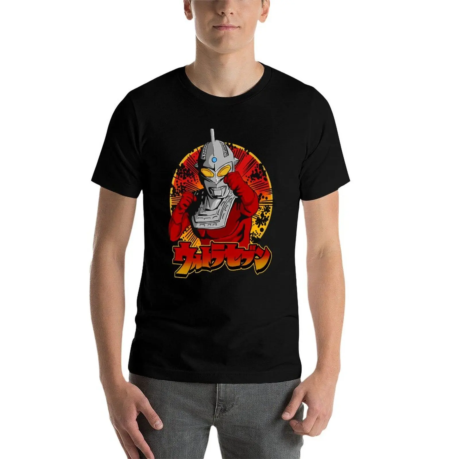 Фото Футболка Ultraseven, хлопковая футболка, мужская хлопковая футболка, повседневная мужская футболка №3
