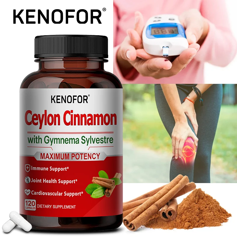 

Pure Organic Ceylon Cinnamon Capsules-Immune Support, Promotes Heart Health, Aids Weight Management, Reduces Inflammation