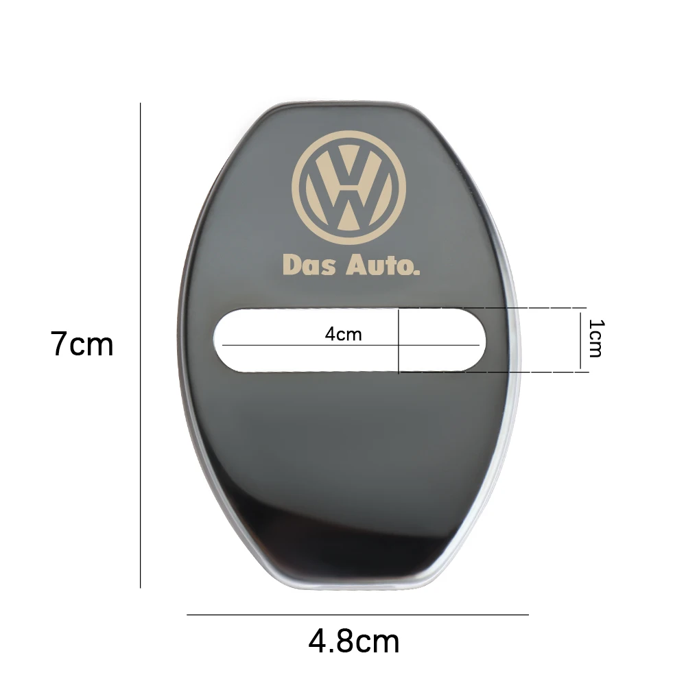 Автостайлинг крышка замка двери автомобиля защитные наклейки для Volkswagen VW Golf Polo