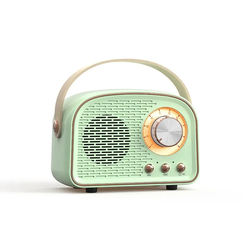 

2023 New Bluetooth Speaker DW21 Classic Vintage Music Player Stereo Portable Decorative Mini Speaker Travel Music Player Sale