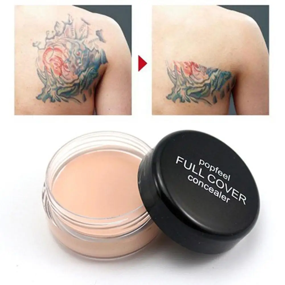 

1Pc 10g Natural Concealer Fade Wrinkles Dark Circles Face Oil Control Foundation Smooth Concealer Setting Cream 5 Colors