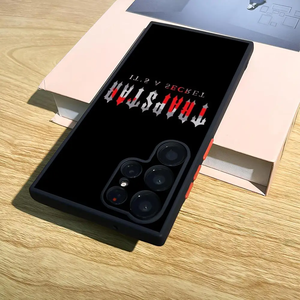 Роскошный чехол для телефона T-Trapstars L-LondonSe Samsung S25-S21 Plus Ultra S24 23 21FE черный цвет