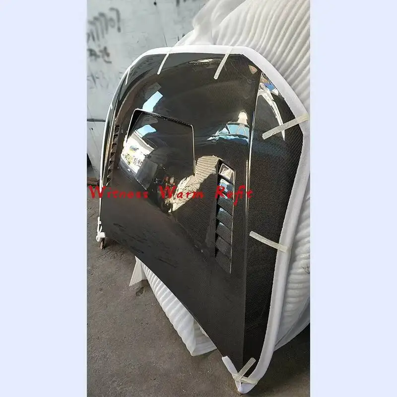 Фото Передние крышки капота двигателя из углеродного волокна для Audi A4 B8 09-12 №4