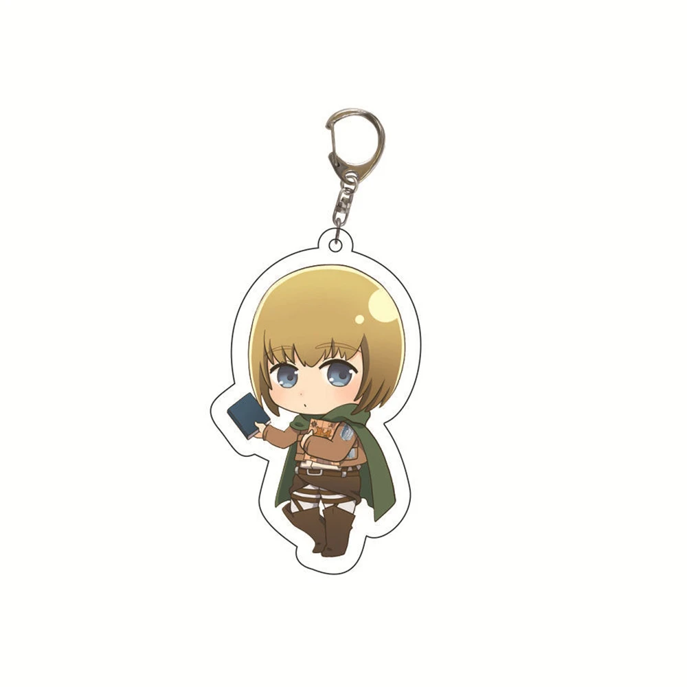 Anime Attack On Titan Keychain Acrylic Wings of Liberty Freedom Scouting Legion Eren Keyring Key Holder Chain Ring New Jewelry |