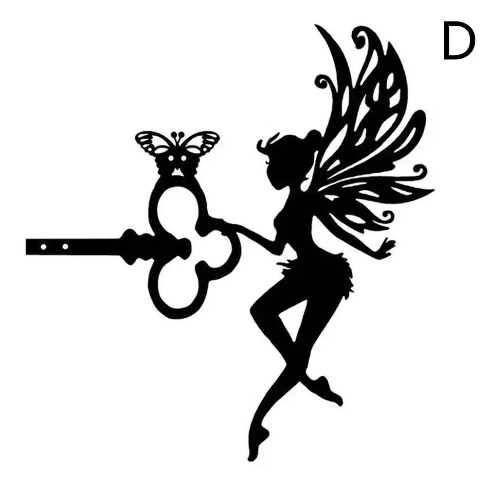 Хэллоуин железный силуэт искусство декоративная Милая ведьма металлическая