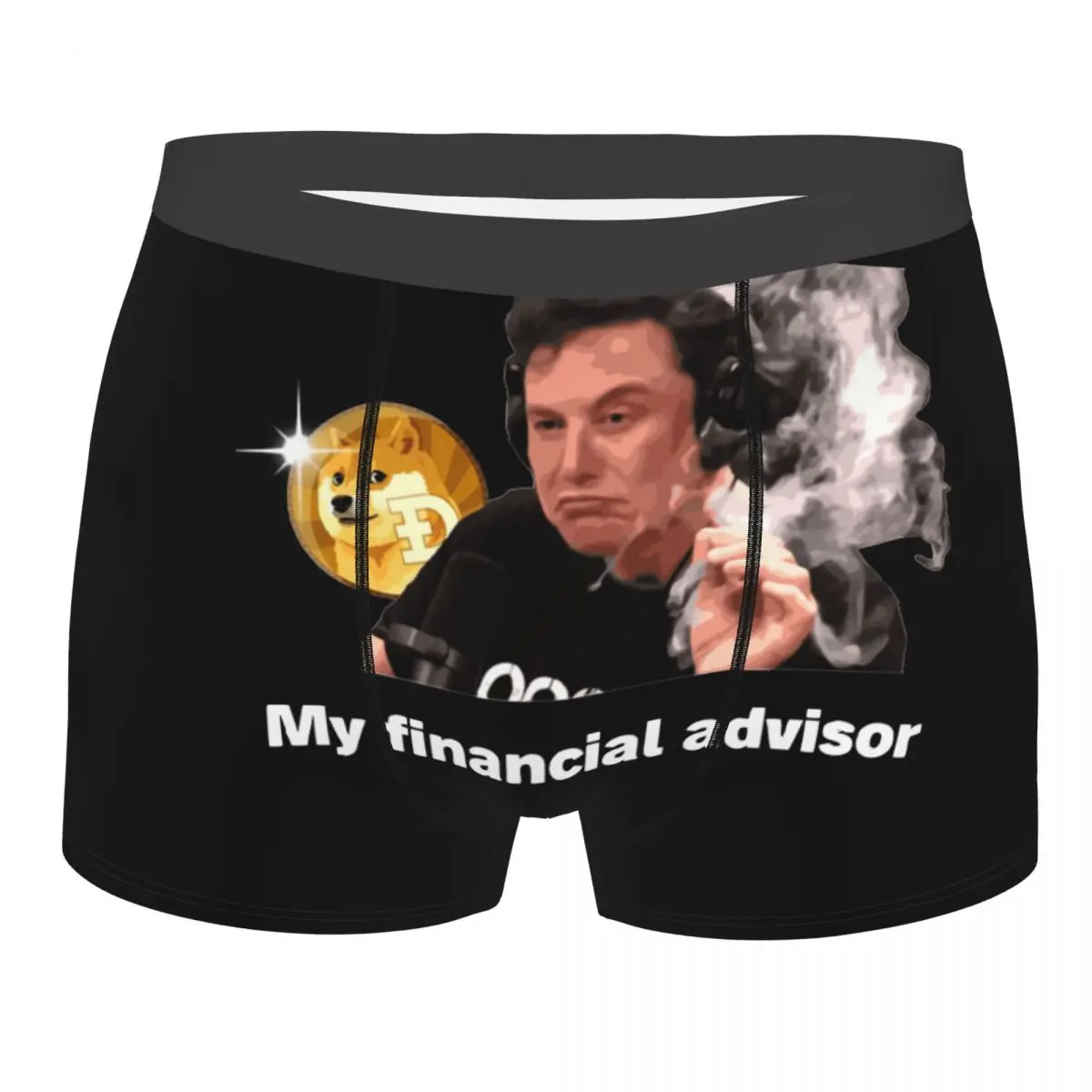 

Men My Financial Advisor Elon Musk Dogecoin Underwear Wallstreetbets Stonks Trader Meme Bitcoin Boxer Shorts Panties Underpants