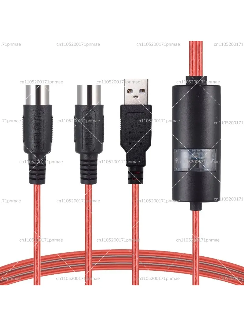 Фото 5-контактный USB MIDI-кабель-адаптер (вход/выход) для музыкальных клавиатур, DJ-оборудования, ПК-конвертеров №4