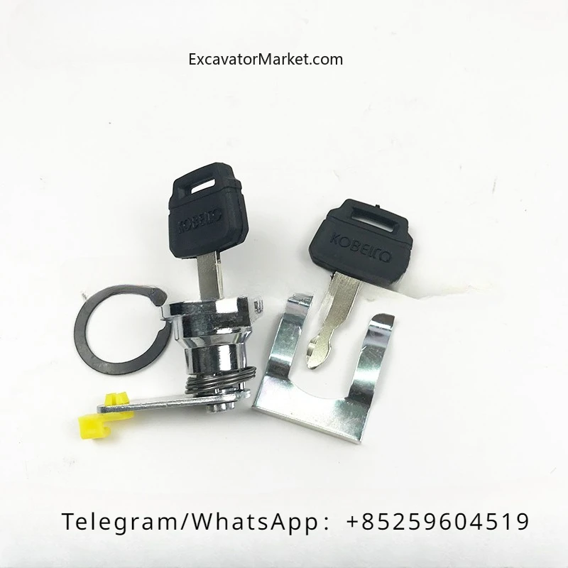 Для Kobelco SK140 200 210 250 350-6E-8 замок двери кабины в сборе аксессуары для экскаваторов