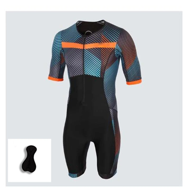 

Men Short sleeve Cycling Jersey Triathlon Suit, Mens Short sleeve Triathlon Jumpsuit Running Swimming and Cycling Skin Suit wear