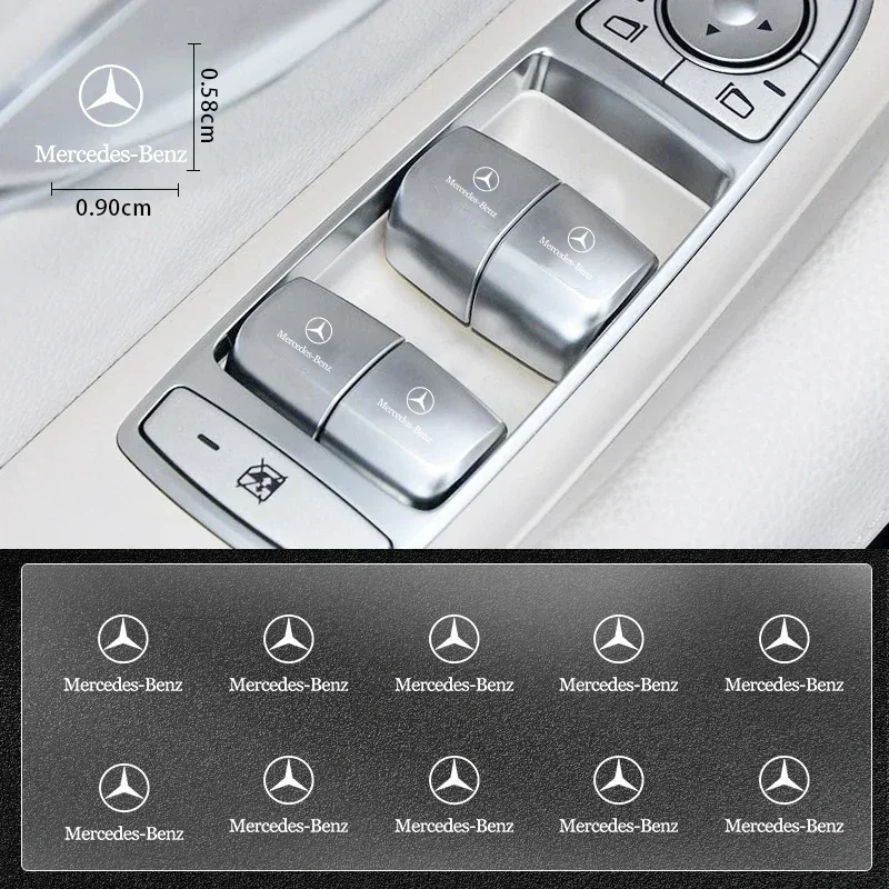 Автомобильное широкоугольное зеркало заднего вида наклейки на заднее для Mercedes